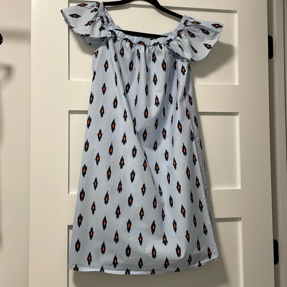 J Crew ruffled sleeves dress
